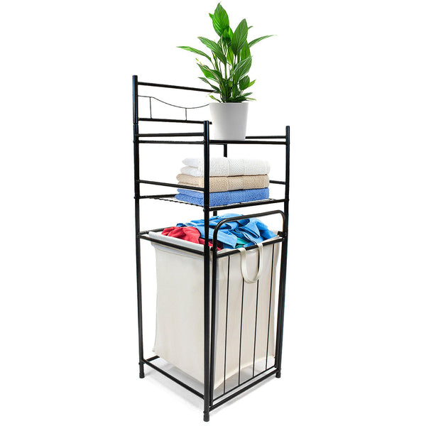 Sorbus Bathroom Tower Shelf Hamper