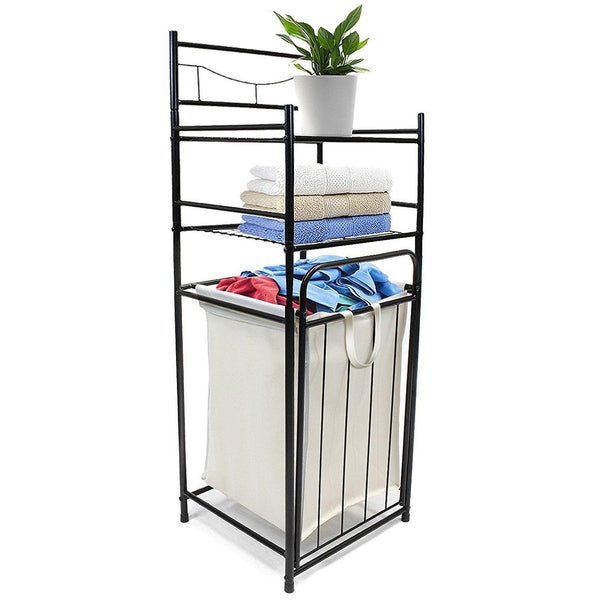 Sorbus Bathroom Tower Shelf Hamper