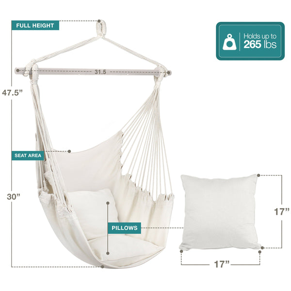 Sorbus Caribbean Style Hanging Hammock Swing Chair