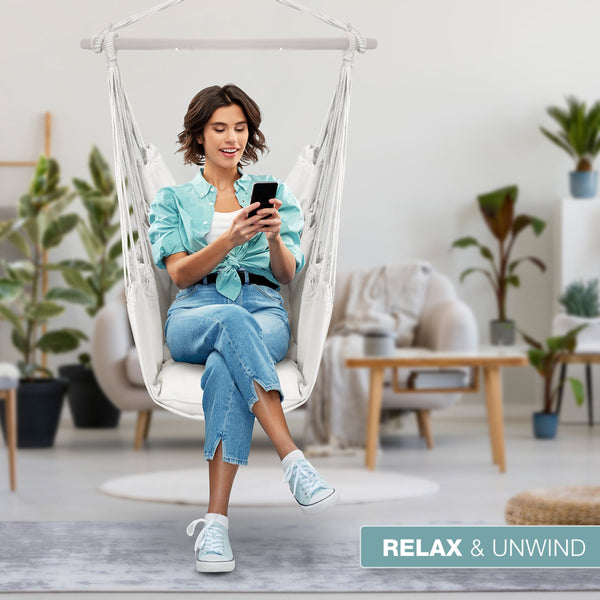 Sorbus Caribbean Style Hanging Hammock Swing Chair