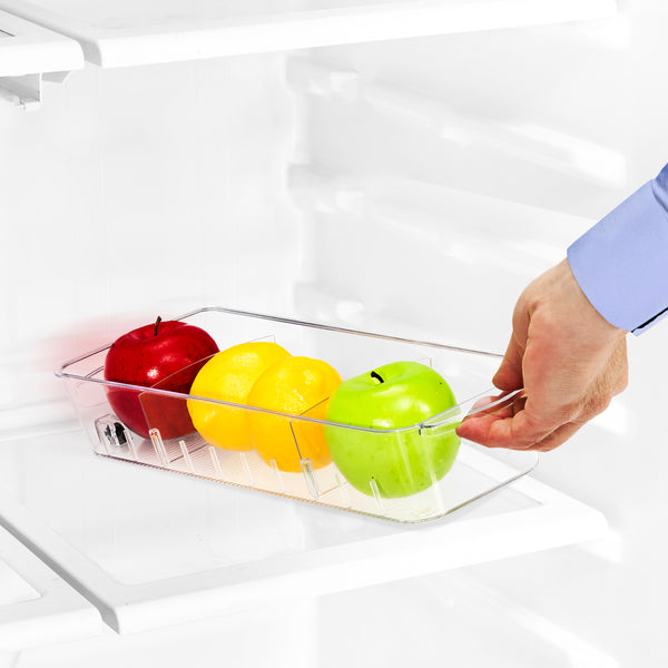 Sorbus Clear Organizing Bins On Wheels