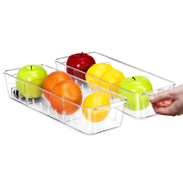 sorbus Clear Organizing Bins on Wheels