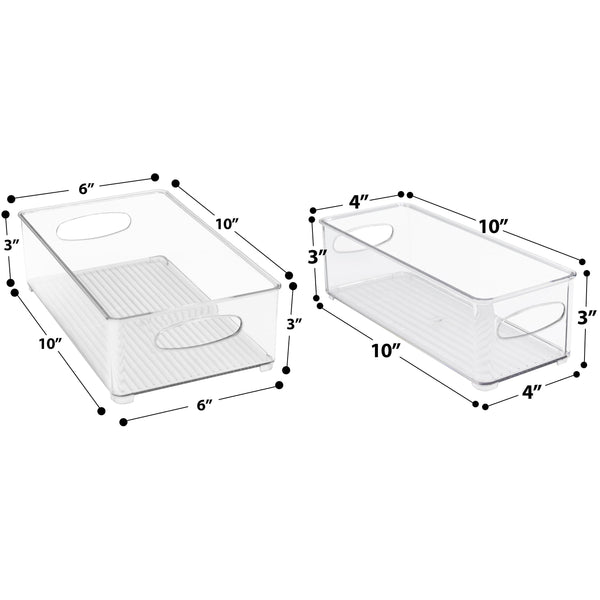 Sorbus Clear Storage Bins