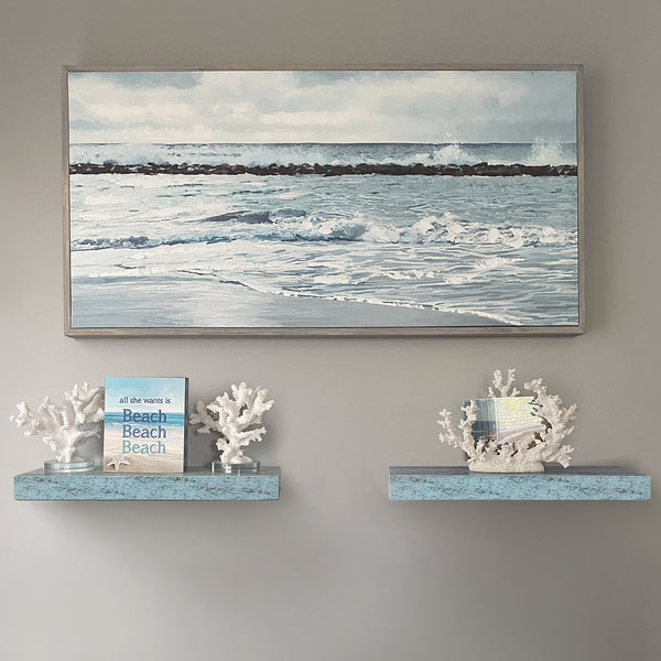 Sorbus Coastal Floating Shelves (2 Pack)