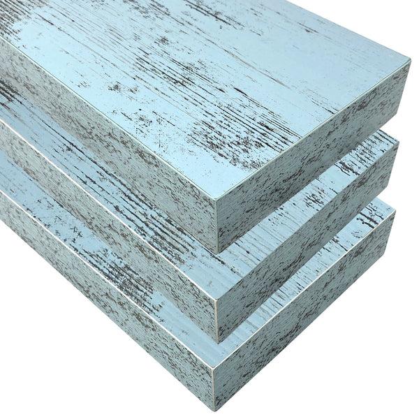 Sorbus Coastal Rectangle Floating Shelves (3 Pack)