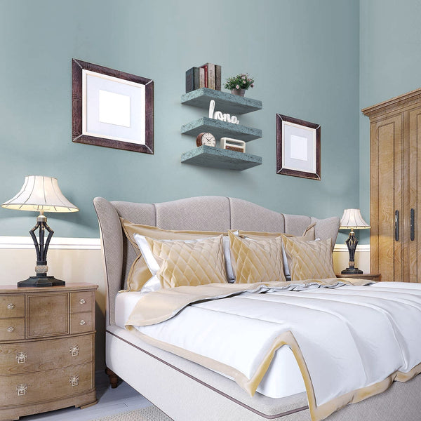 Sorbus Coastal Rectangle Floating Shelves (3 Pack)