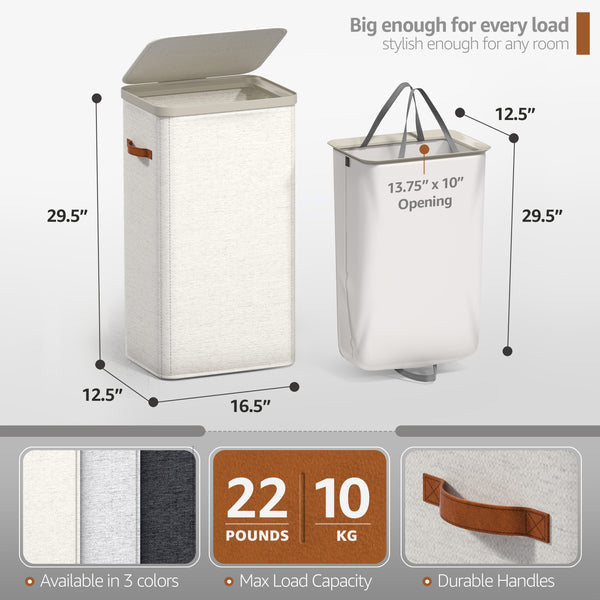 Sorbus Collapsible Laundry Hamper With Lid