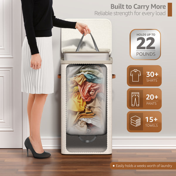 Sorbus Collapsible Laundry Hamper With Lid