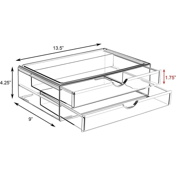 Sorbus Cosmetic Organizer (2 Drawer)