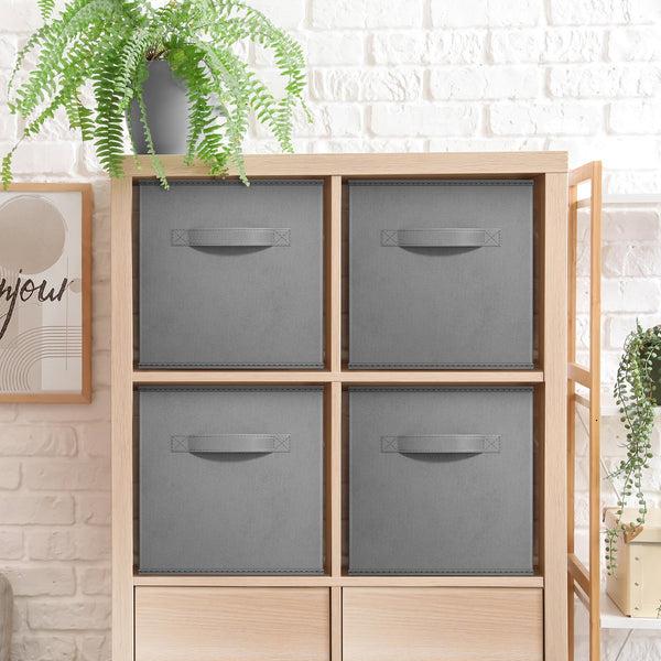 Sorbus Cube Fabric Storage 11" Bin (4 Pack)