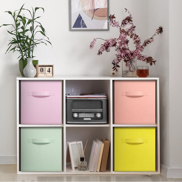 Sorbus Cube Fabric Storage 11" Bin (4 Pack)