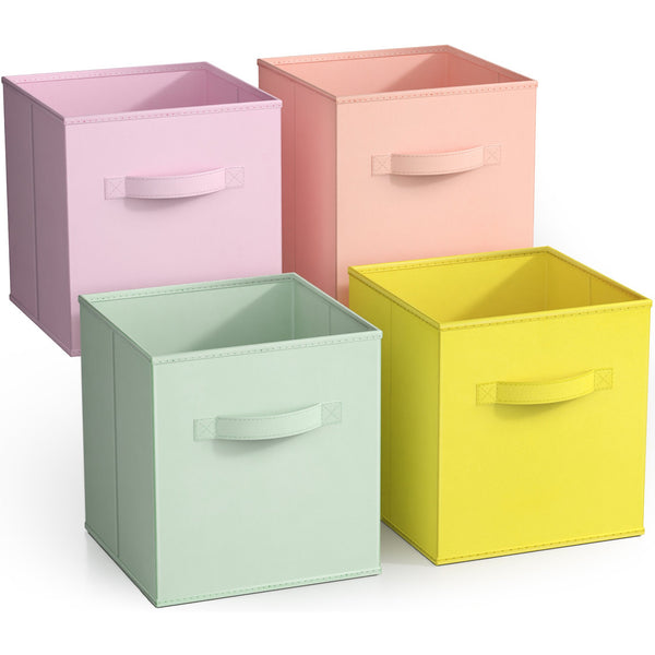 sorbus Cube Fabric Storage 11" Bin (4 Pack)