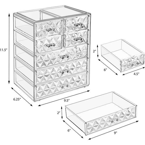 Sorbus Diamond Makeup Organizer (7 Drawers)