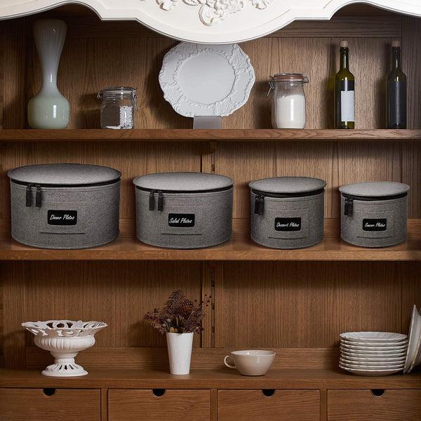 Sorbus Dinnerware Storage Container Set (4 Pc)