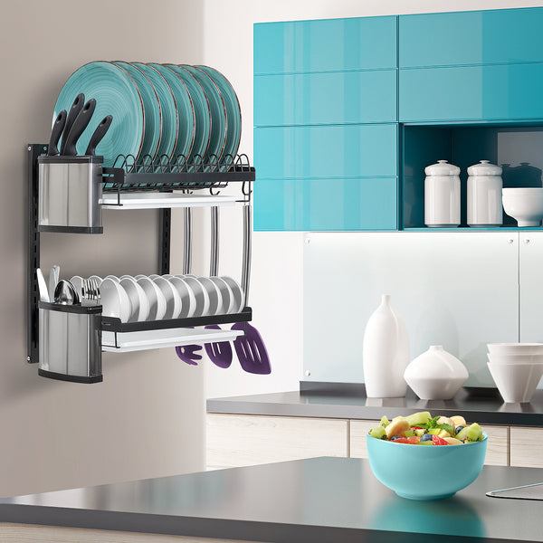 Sorbus Dish Drying Wall Rack (2 Tier)