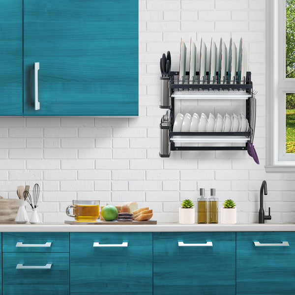 Sorbus Dish Drying Wall Rack (2 Tier)