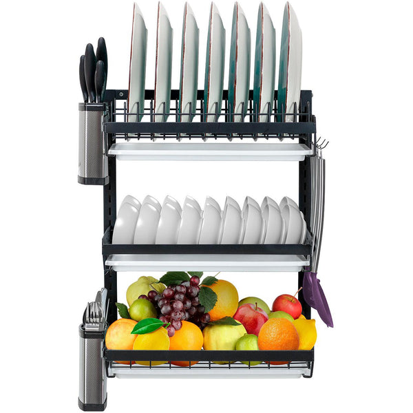 Sorbus Dish Drying Wall Rack (3 Tier)