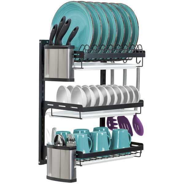 sorbus Dish Drying Wall Rack (3 Tier)