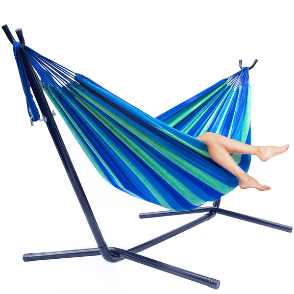 Sorbus Double Hammock With Steel Stand