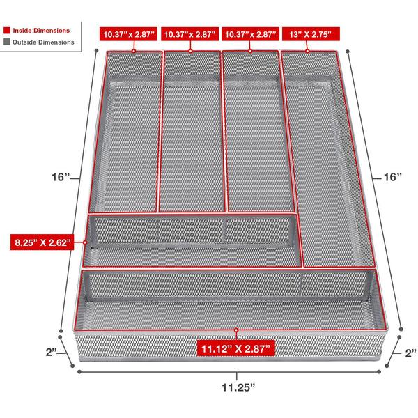 Sorbus Drawer Cutlery Mesh Organizer