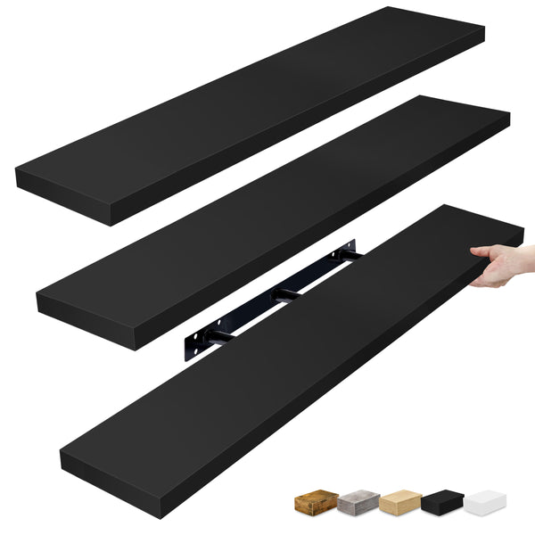 sorbus Extra Long Floating Shelves (Set of 3)