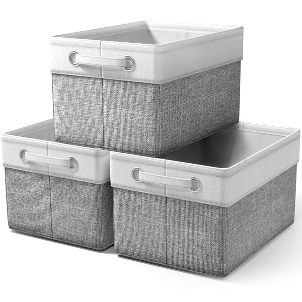 sorbus Fabric Storage Basket Set (3 and 6 Pack)