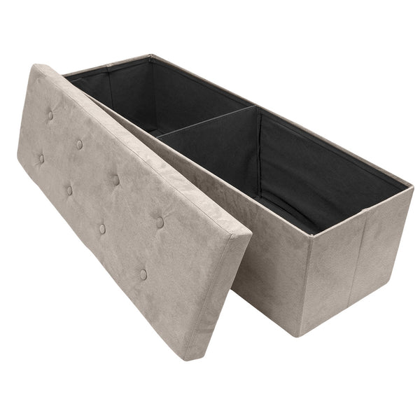 sorbus Faux Suede Storage Bench (Large)