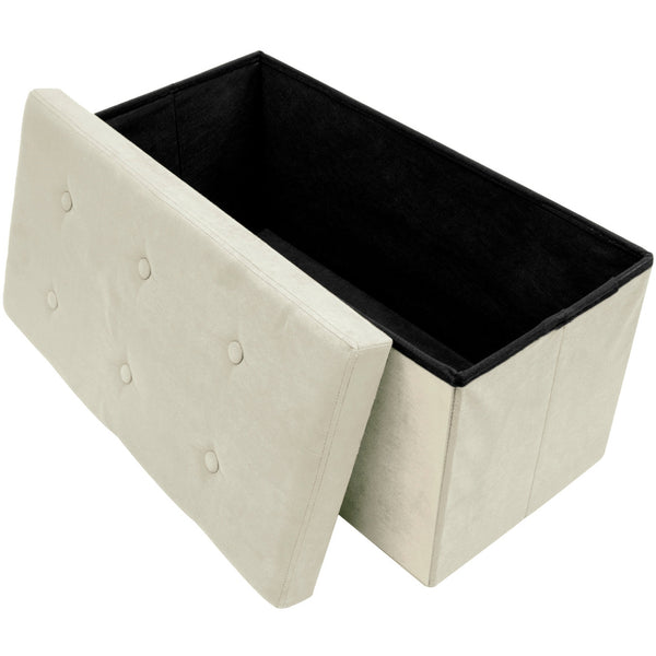 sorbus Faux Suede Storage Bench (Medium)
