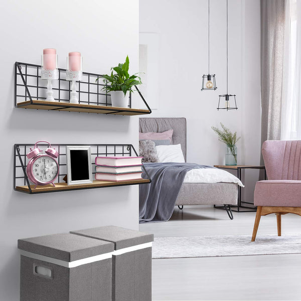 Sorbus Floating Shelves Metal (Set Of 2)