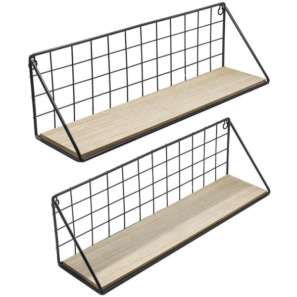 Sorbus Floating Shelves Metal (Set Of 2)