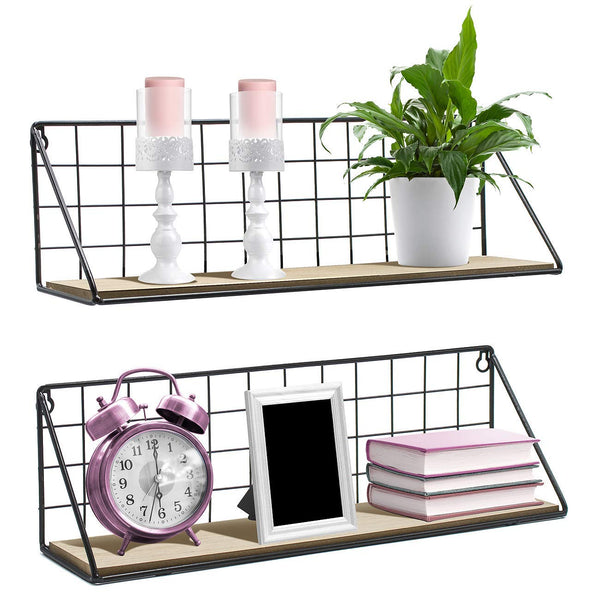 sorbus Floating Shelves Metal (Set of 2)