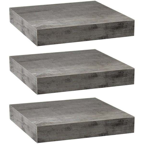 Sorbus Floating Square Shelves (3 Pack)