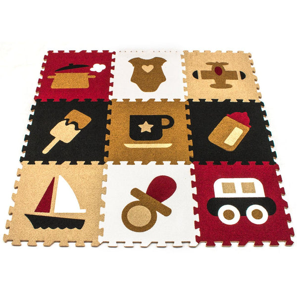 Sorbus Floor Puzzle Mat Interlocking Set (9 Pc)