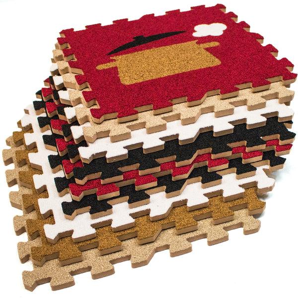 sorbus Floor Puzzle Mat Interlocking Set (9 Pc)