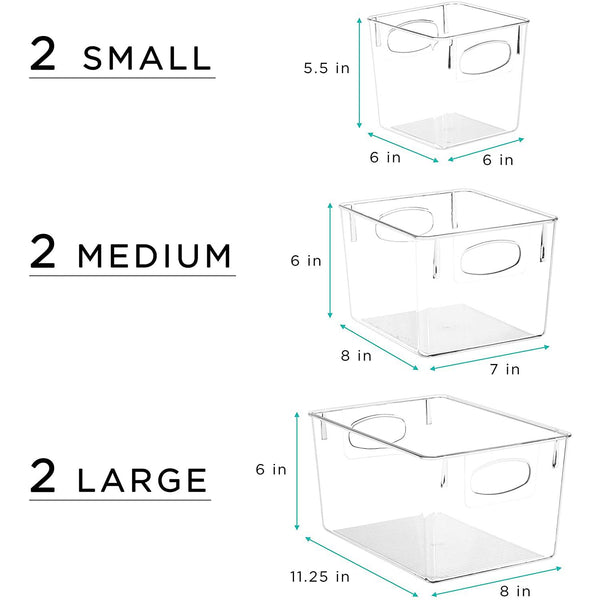 Sorbus Fridge Storage Drawers (6 Pack)