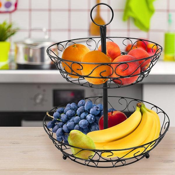 Sorbus Fruit Basket Holder (2 Tier)