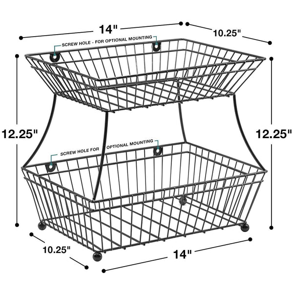 Sorbus Fruit Breadbasket Stand (2 Tiers)