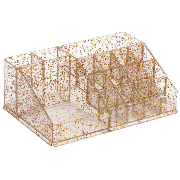 Sorbus Glitter Acrylic Makeup Organizer (16 Slot)