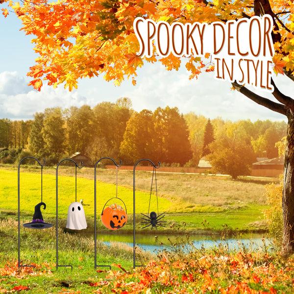 Sorbus Halloween Shepherd's Hooks - Set Of 4