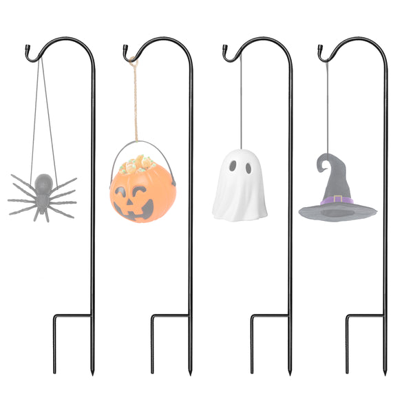 sorbus Halloween Shepherd's Hooks - Set of 4