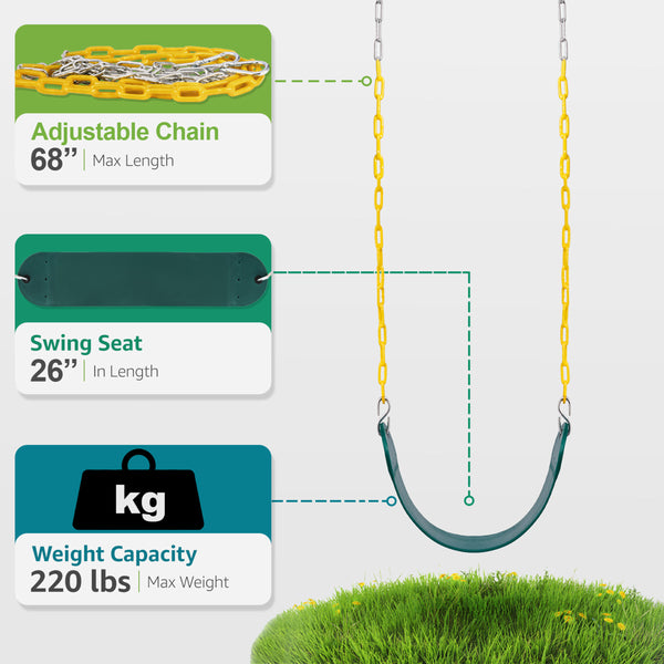 Sorbus Heavy Duty Belt Swing Set
