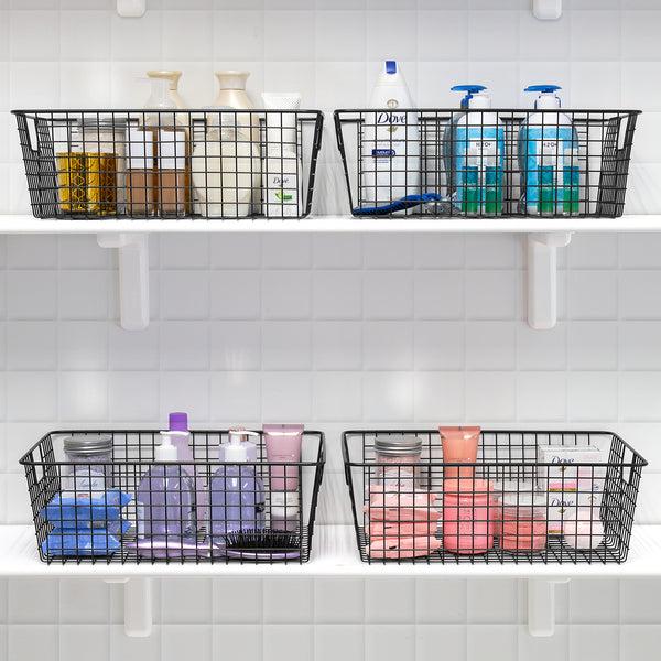 Sorbus Iron Storage Basket (4 Pack)