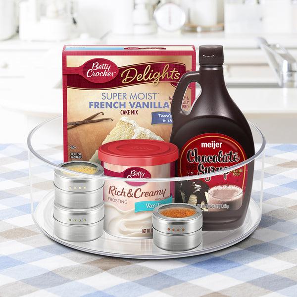 Sorbus Lazy Susan Turntable Bins (2 Pack)