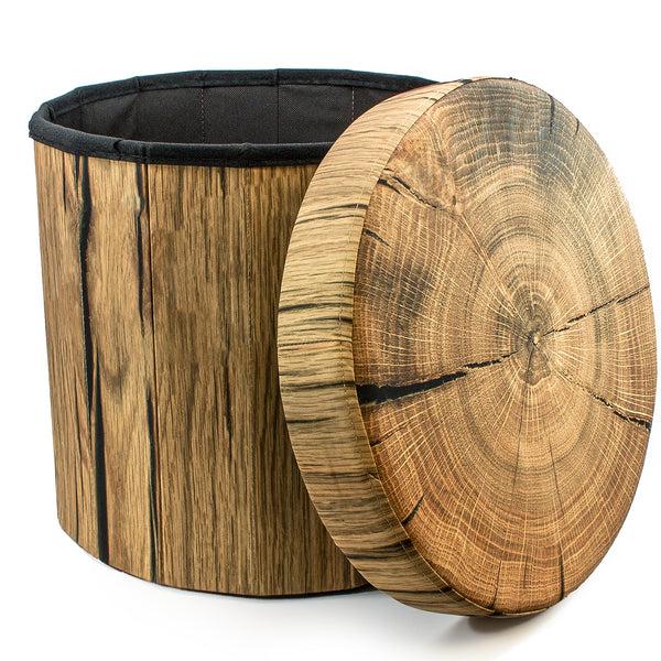 Sorbus Log Print Storage Ottoman