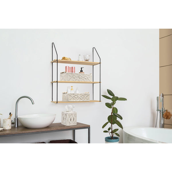 Sorbus Macrame Boho Decor Baskets (3 Pc)