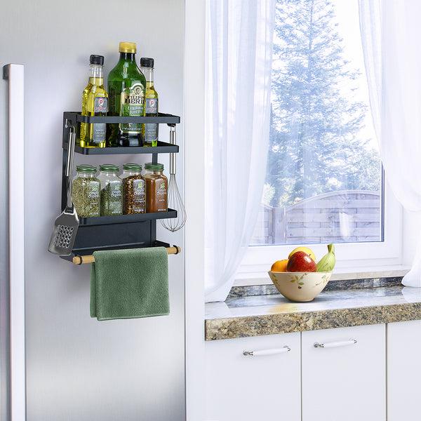 Sorbus Magnetic Spice Rack Shelf (3 Tier)