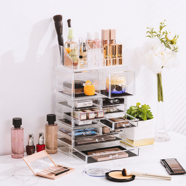 Sorbus Makeup Organizer Case (12 Drawer 4Pc)