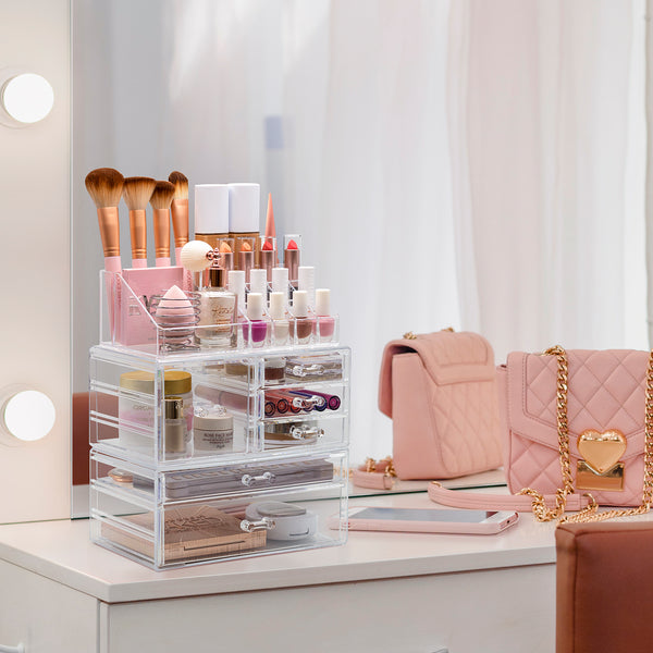 Sorbus Makeup Organizer Case (6 Drawer 3Pc)