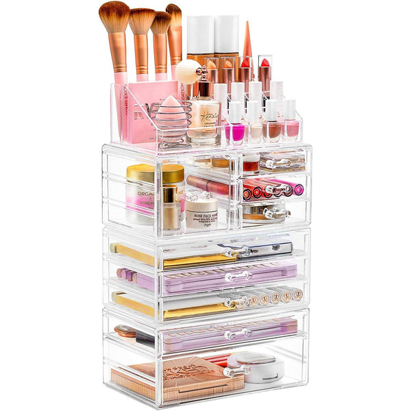 Sorbus Makeup Organizer Case (9 Drawer 4Pc)