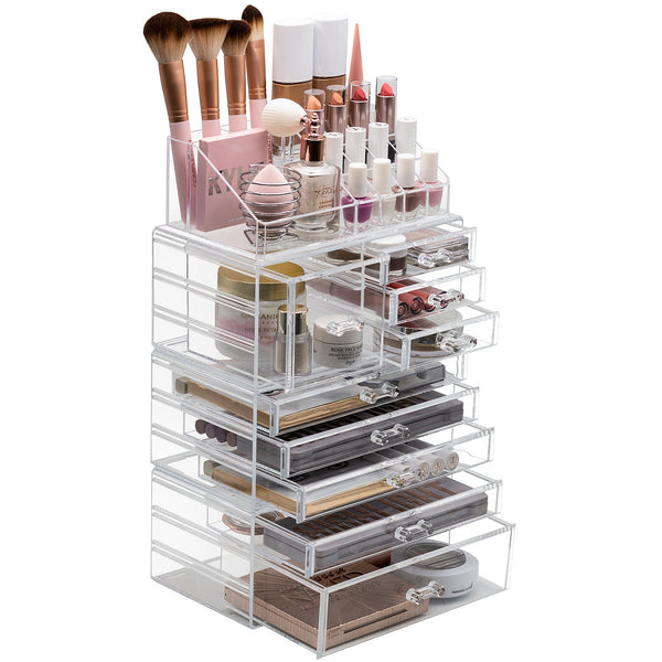 sorbus Makeup Organizer Case (9 Drawer 4Pc)